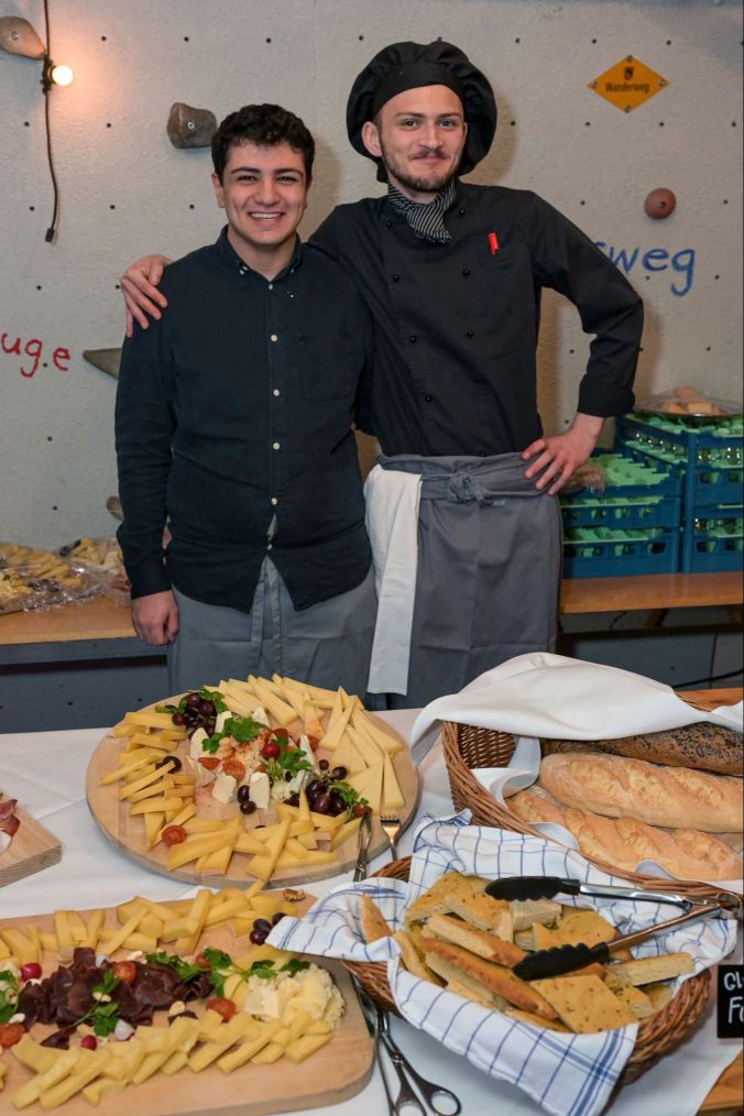 Jérome und Carlos vom Küchenteam der Stiftung Bächtelen.