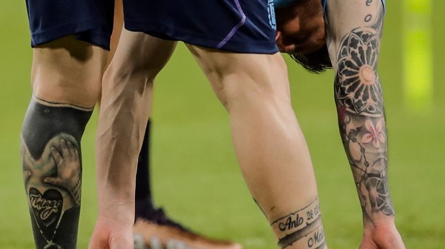 Lionel Messi hat selbst zahlreiche Tattoos.