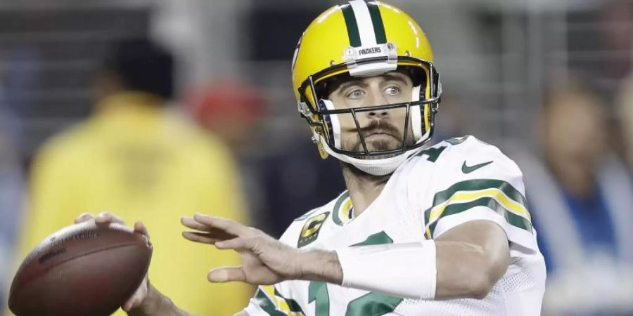 Vor Heilig Abend siegreich mit den Green Bay Packers: Aaron Rodgers. Foto: Ben Margot/AP/dpa