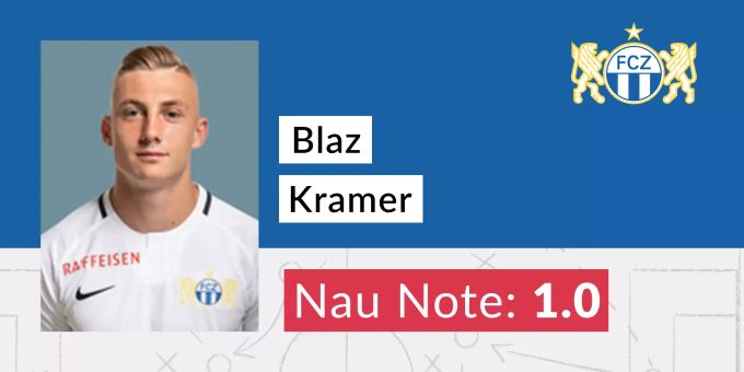 Blaz Kramer (FC Zürich) Note 1.0. Blaz Kramer