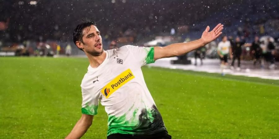 Sorgte beim Hinspiel in Rom für den Last-Minute-Ausgleich: Gladbach-Kapitän Lars Stindl. Foto: Marius Becker/dpa
