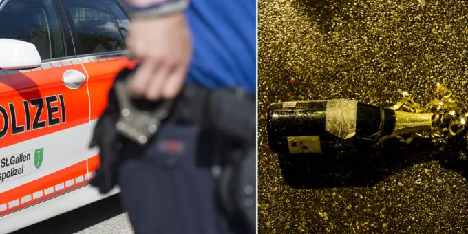 80 Silvester-Einsätze - St.Galler Polizei spielt Taxi für Betrunkenen
