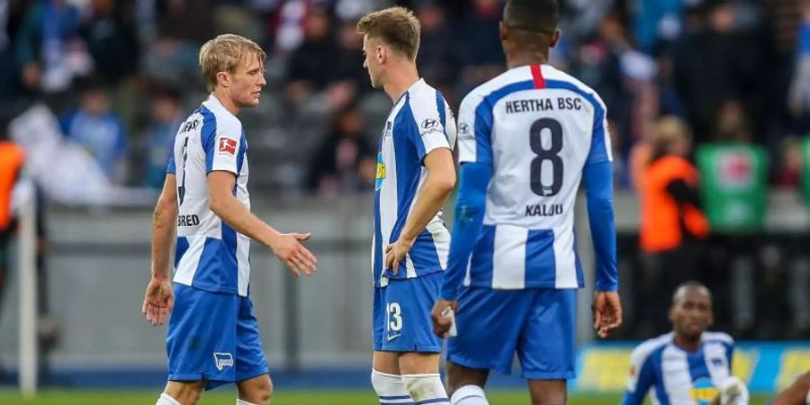 Hertha BSC steht vor einer richtungsweisenden Woche. Foto: Andreas Gora/dpa