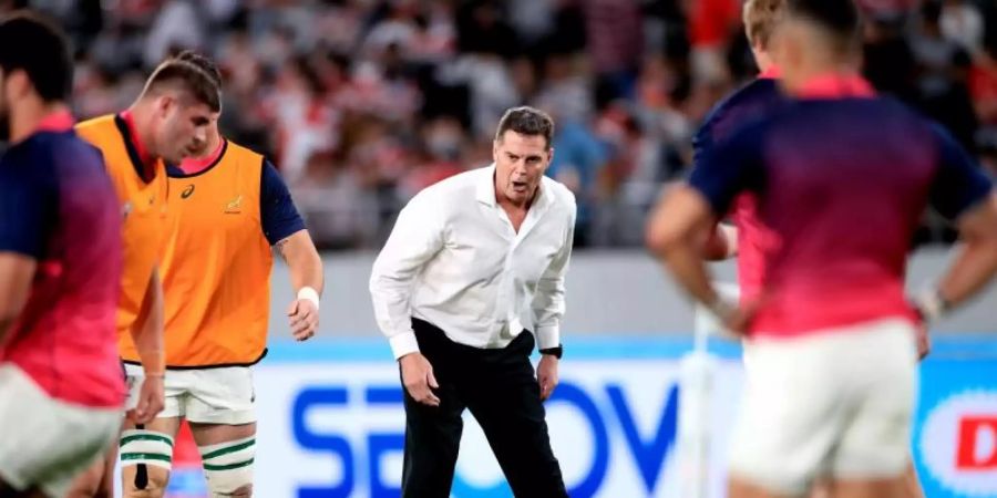 Südafrikas Rugby-Coach Rassie Erasmus wird nach dem WM-Finale von seinem Amt zurücktreten. Foto: Adam Davy/PA Wire/dpa