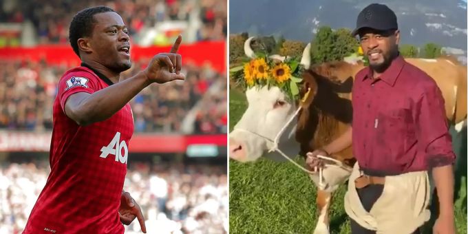 ManUnited-Legende - Patrice Evra in Schwingerhosen im Berner Oberland
