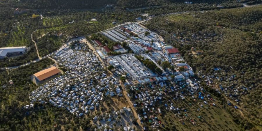 Das Flüchtlingslager Moria auf Lesbos