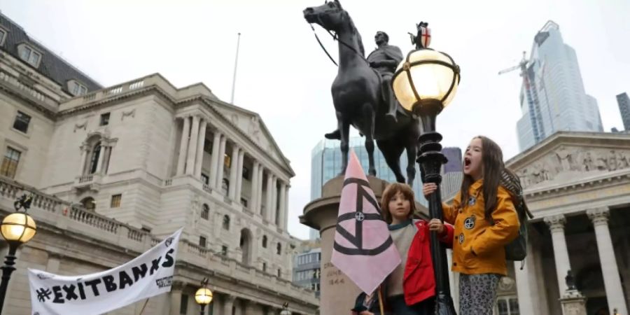 Proteste von Extinction Rebellion in London