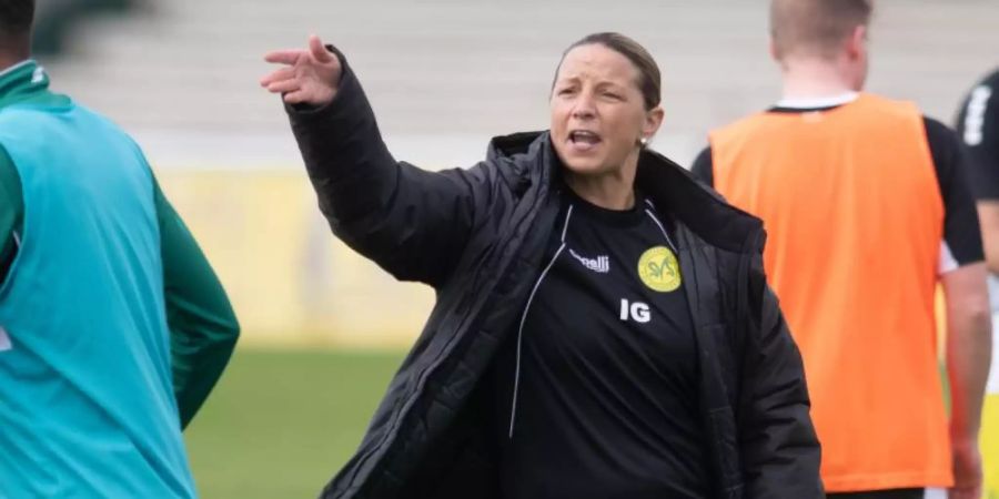 Fordert mehr Beachtung des Frauen-Fussballs: Ex-Nationalspielerin Inka Grings. Foto: Bernd Thissen/dpa