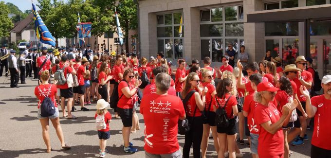 Empfang und Apéro in Egliswil nach ETF Aarau. STV Egliswil_Empfang nach ETF