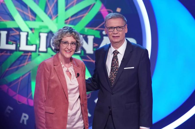 Moderator Günther Jauch mit Kerstin Schöfferle verwandelten «Wer wird Millionär» in einen Sex-Talk. Wer wird Millionär