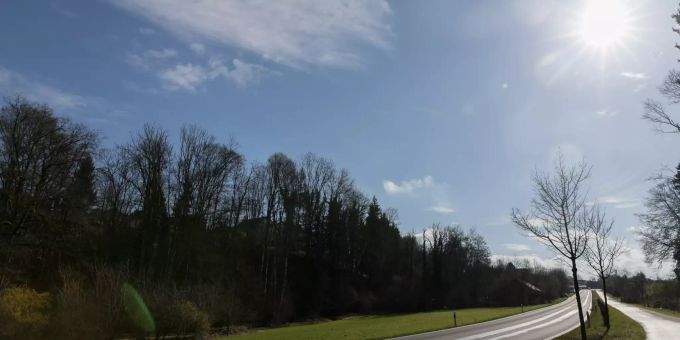 Einfahrtstrasse nach Villmergen im Kanton Aargau. Einfahrtstrasse nach Villmergen im Kanton Aargau.