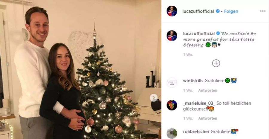 Luca Zuffi mit Ehefrau Laura.