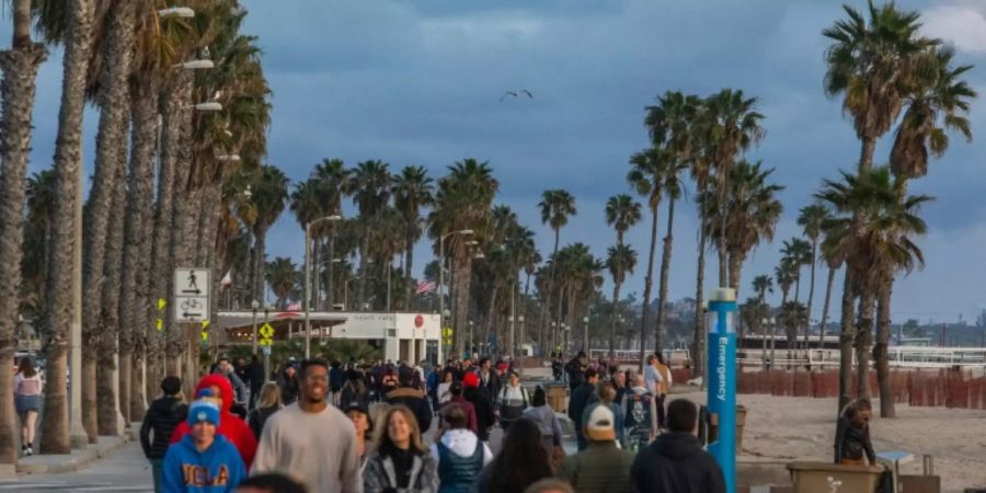 Santa Monica kurz nach Verhängung der Ausgangssperre