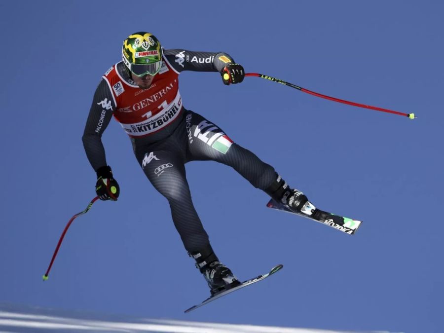 Mit einem Höllenritt auf dem Hahnenkamm holt sich Dominik Paris 2017 seinen zweiten Sieg auf der Streif.