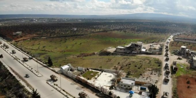 Türkischer Militärkonvoi in Idlib Türkischer Militärkonvoi in Idlib