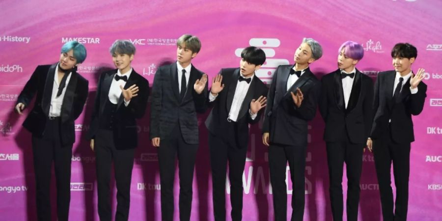 Die südkoreanische K-Pop-Band BTS