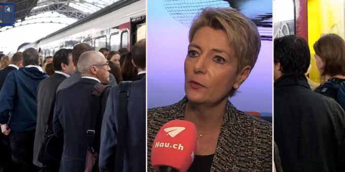 «KKS» vs. SVP - Was sagen Sie zu überfüllten Zügen, Frau Bundesrätin?
