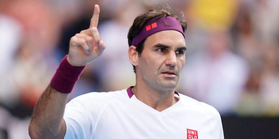 Roger Federer bei den Australian Open 2020.