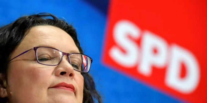 SPD-Chefin Andrea Nahles steht unter Druck SPD-Chefin Andrea Nahles steht unter Druck