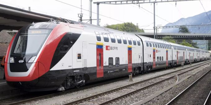 Der Schweizerische Bundesbahnen (SBB) Problemzug FV-Dosto. SBB Problemzug
