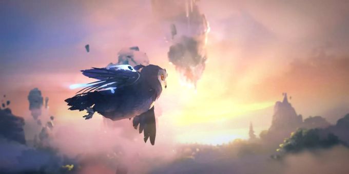 Ein Screenshot aus Ori and the Will of the Wisps. Der Titel Ori and the Blind Forest erscheint für die Nintendo Switch. Ori Will Wisps