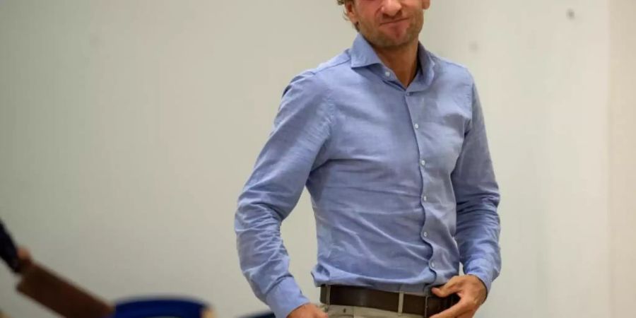Auf dem Weg zur Verhandlung: Ex-Biathlet Andreas Stitzl. Foto: Peter Kneffel