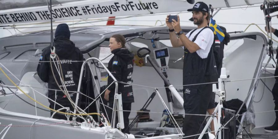 Greta Thunberg wurde in Manhattan von Hunderten Schaulustigen empfangen.