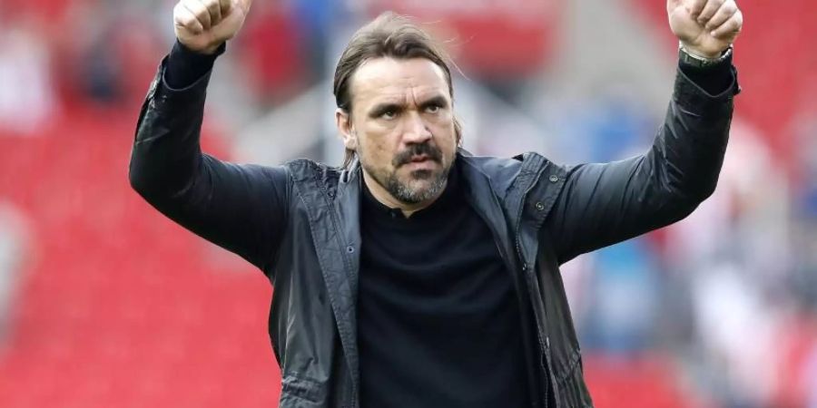 Trifft gleich zu Beginn der neuen Saison auf Jürgen Klopp: Norwich-Coach Daniel Farke. Foto: Martin Rickett/PA Wire