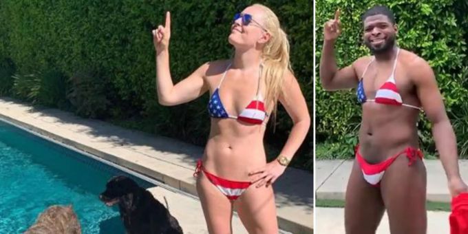 Lindsey Vonn Und P K Subban Feiern Im Gleichen Bikini