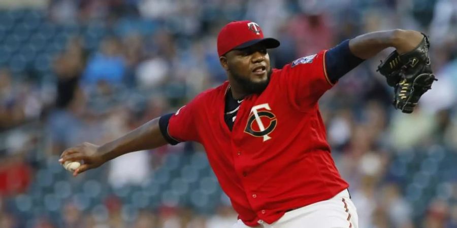 Wurde für 60 Spiele gesperrt: Michael Pineda von den Minnesota Twins. Foto: Jim Mone/AP