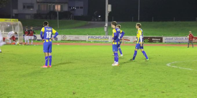 Die Küssnachter Fussballer sind nach dem Ausgleich bedient. Küssnachter