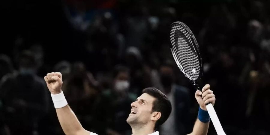 Feierte seinen 37. Titel auf der ATP-Tour: Tennis-Star Novak Djokovic. Foto: Thibault Camus/AP/dpa