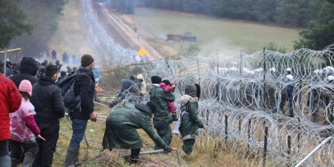 Flüchtlinge in Belarus coronavirus fall