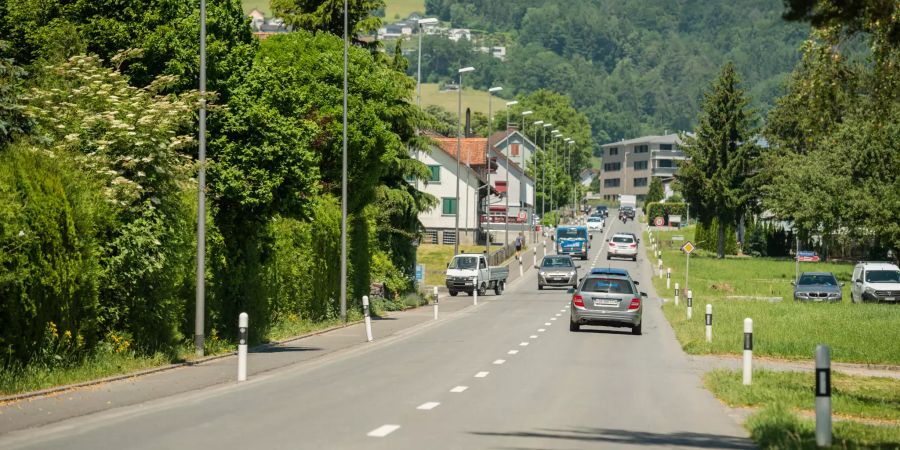 Die Oberrieterstrasse in Altstätten (SG).