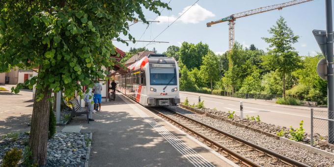 Bahnhof in Wängi im Bezirk Münchwilen. Bahnhof in Wängi im Bezirk Münchwilen.