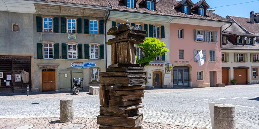 In der Altstadt der Gemeinde Erlach.