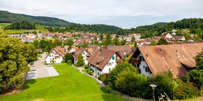 Aussicht über Rorbas-Freienstein. Aussicht über Rorbas-Freienstein.