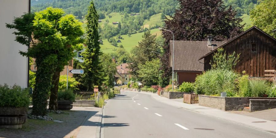 Spengelgasse in der Gemeinde Sennwald im Wahlkreis Werdenberg im Kanton St. Gallen.