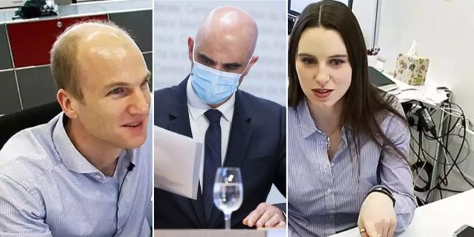 Taskforce-Mitglied Richard Neher (l.) und Epidemiologin Emma Hodcroft (r.) halten wenig von den erneuten Quarantänelisten, welche auch die Schweiz wegen Omikron eingeführt hat. Quarantäne Omikron Epidemiologen BAG