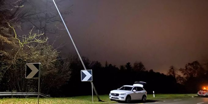 Beim Unfall wurde niemand verletzt. Unfall