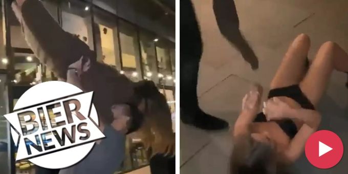 Dirty-Dancing-Fail - Frau landet in Unterwäsche auf dem Boden