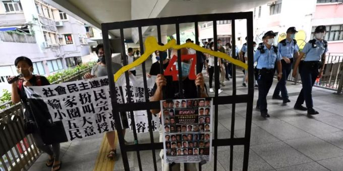 Protest gegen Sicherheitsgesetz in Hongkong Protest gegen Sicherheitsgesetz in Hongkong