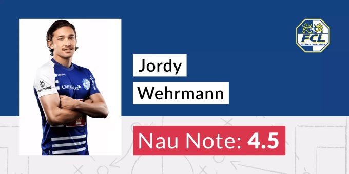 Die Note für Jordy Wehrmann vom FC Luzern. Jordy Wehrmann