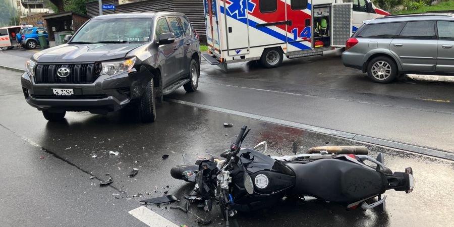 Verkehrsunfall in Diesbach