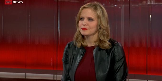 Luzia Tschirky in der «Tagesschau». srf