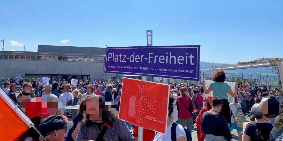 Die Demo-Aktion in Rapperswil-Jona SG wurde nicht bewilligt.