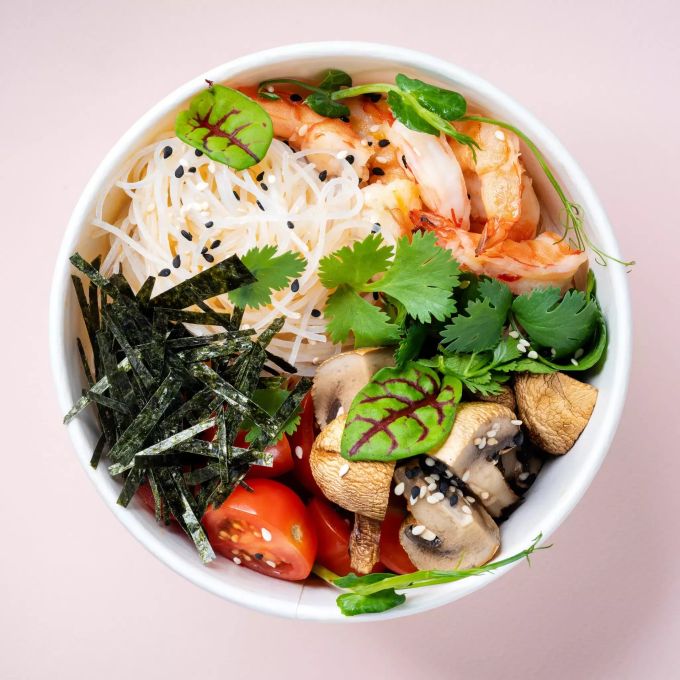 Eine frische Buddha Bowl. Bowl