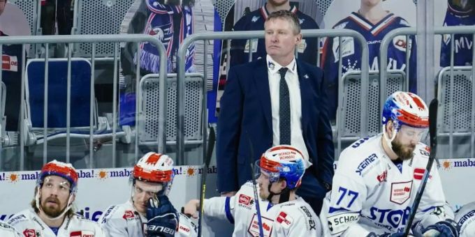 Hat seinen Vertrag bei den Schwenninger Wild Wings verlängert: Trainer Niklas Sundblad steht an der Trainerbank. Foto: Uwe Anspach/dpa Hat seinen Vertrag bei den Schwenninger Wild Wings verlängert: Trainer Niklas Sundblad steht an der Trainerbank. Foto: Uwe Anspach/dpa
