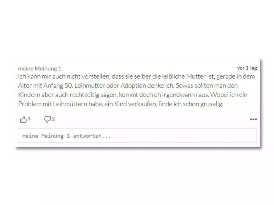 Diese Person hat klare Vorstellungen dazu, wie Naomi Campbell ihr Baby bekam.
