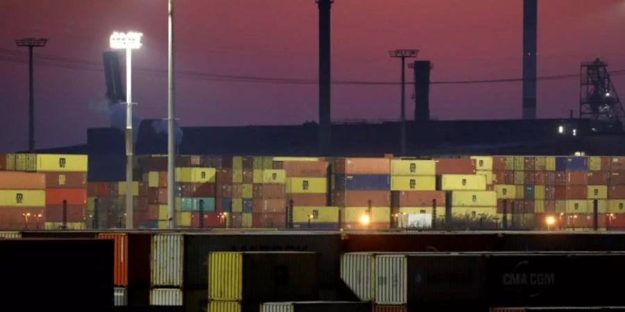 Frachtcontainer in Hamburg
